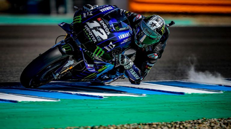Vinales – Rossi Kuasai FP1 GP Andalucia, Marquez Belum Turun !