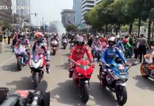 Foto Parade Pembalap MotoGP di Jakarta, Rame Banget !